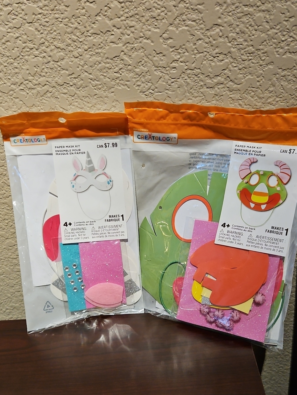 Halloween Paper Mask Kit - 2 Kits